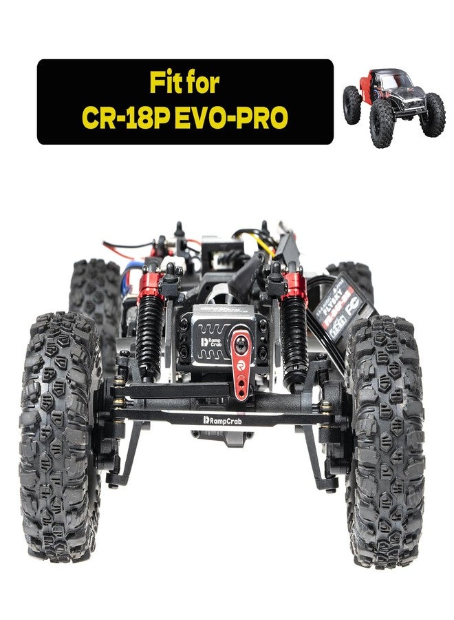 RampCrab Servo Mount Bracket for CR18P, Adjustable Servo Mount Bracket, 1/18 RC Car Steering Servo Mount for CR18P EVO & EVO PRO Upgrade Parts, Brass, Black - Image 4